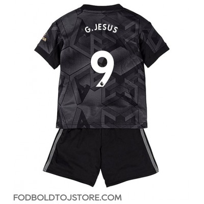 Arsenal Gabriel Jesus #9 Udebanesæt Børn 2022-23 Kortærmet (+ Korte bukser)